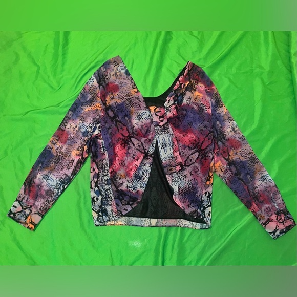 Bar III Multicolor Snake Print Women's Top size XL - Picture 3 of 9
